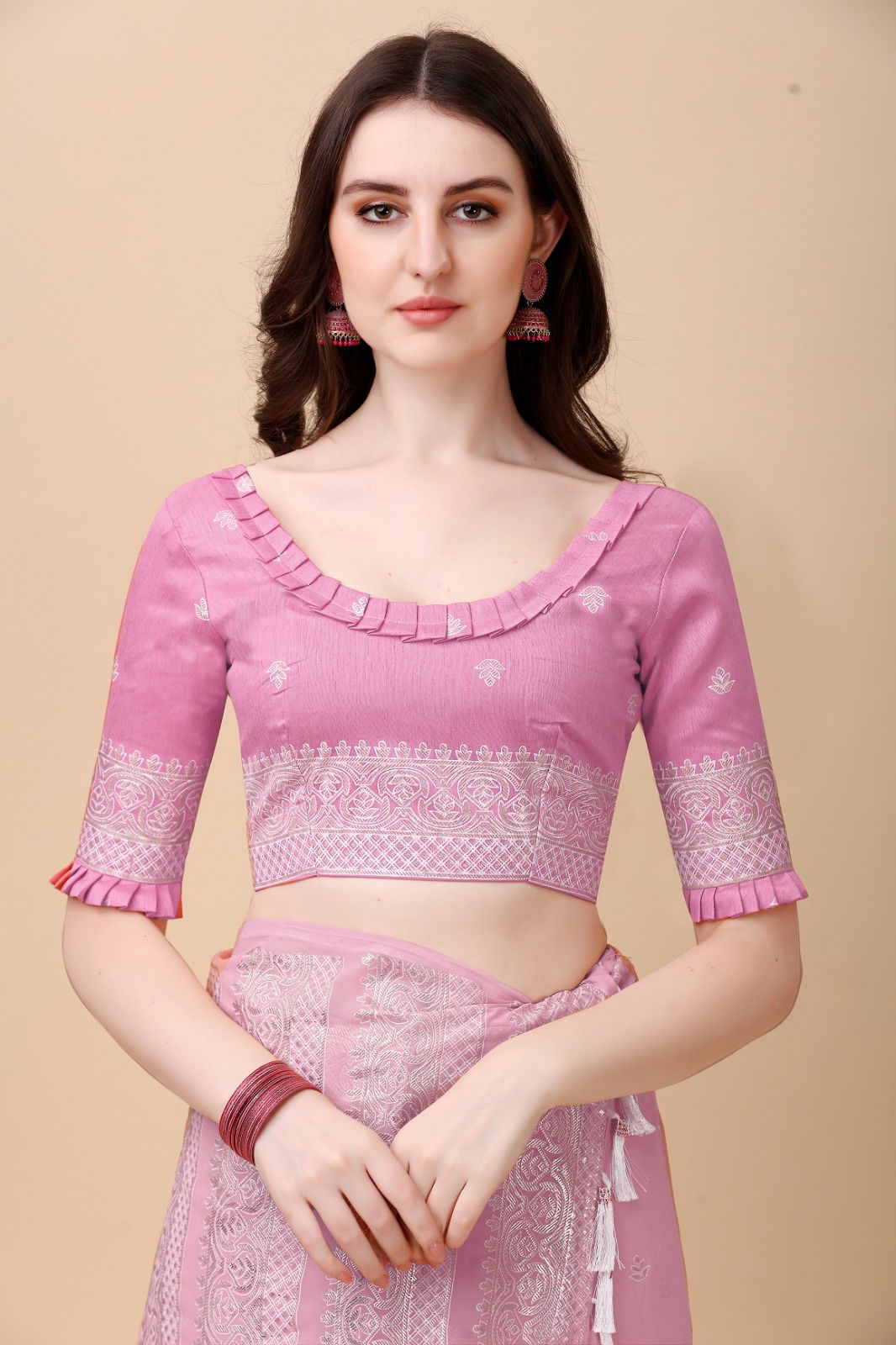 Anupama ketlok By Dhruvi Butti Print Silk Sarees Catalog